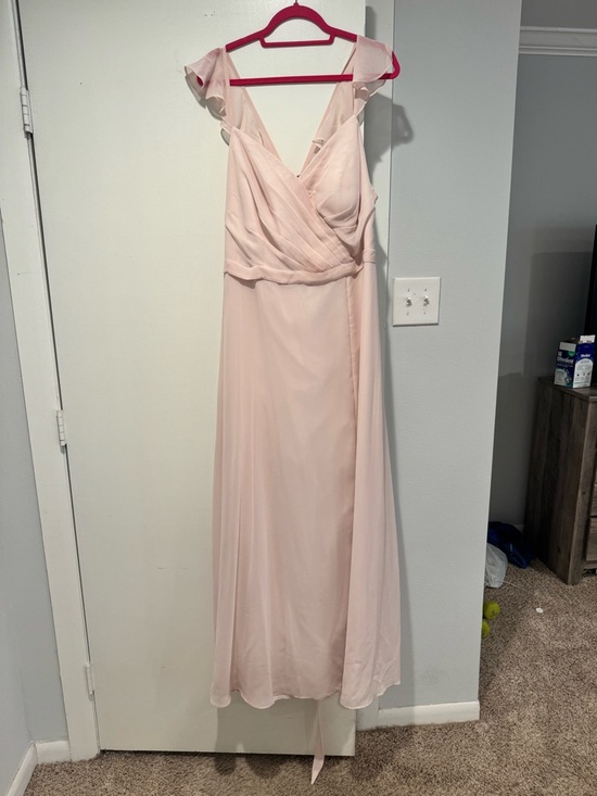 Azazie Dresses & Skirts - Azazie Emily in Blushing Pink Chiffon Bridesmaid Dress